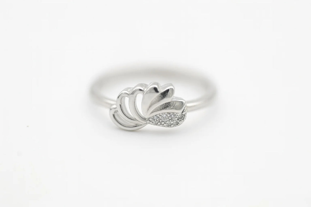 MIORA 925 Sterling Silver Bloom Zirconia Ring - image 7
