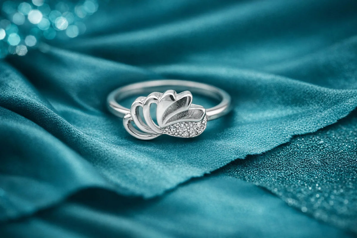 MIORA 925 Sterling Silver Bloom Zirconia Ring - image 8