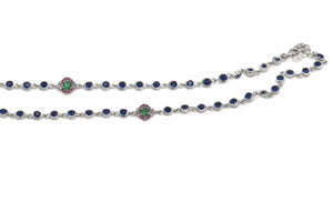 MIORA 925 Sterling Silver Blue-Fresh Zirconia Anklet - image 3