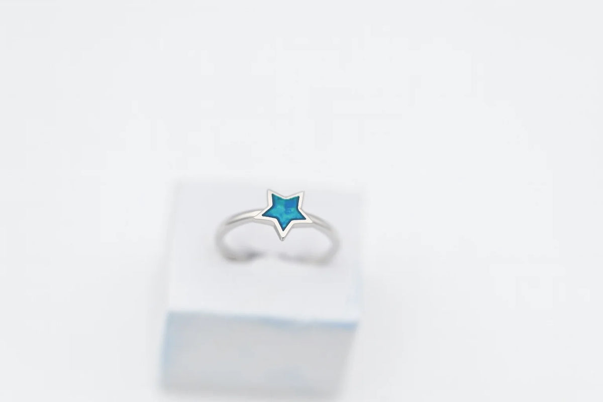 MIORA 925 Sterling Silver Blue-Star Zirconia Ring - image 2