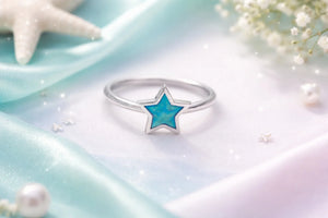 MIORA 925 Sterling Silver Blue-Star Zirconia Ring - image 3