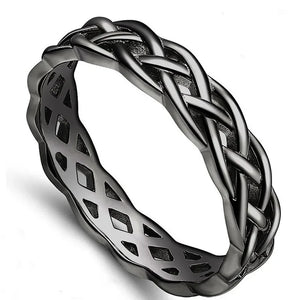 MIORA 925 Sterling Silver Celtic Knot Ring