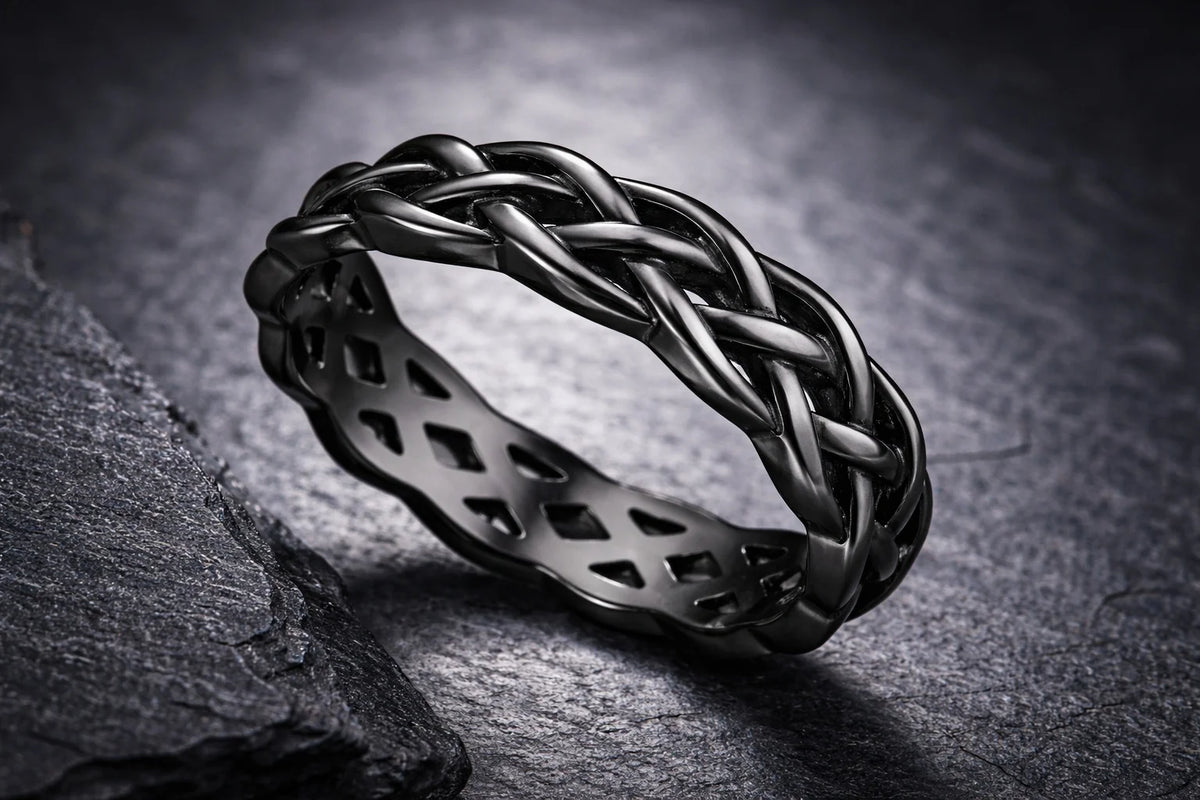 MIORA 925 Sterling Silver Celtic Knot Ring