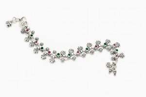 MIORA 925 Sterling Silver Dangling Tear Anklet - image 3