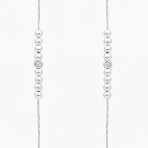 MIORA 925 Sterling Silver Diamond-Merit Zirconia Anklet - image 3