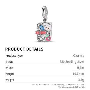 MIORA 925 Sterling Silver Diary Charm
