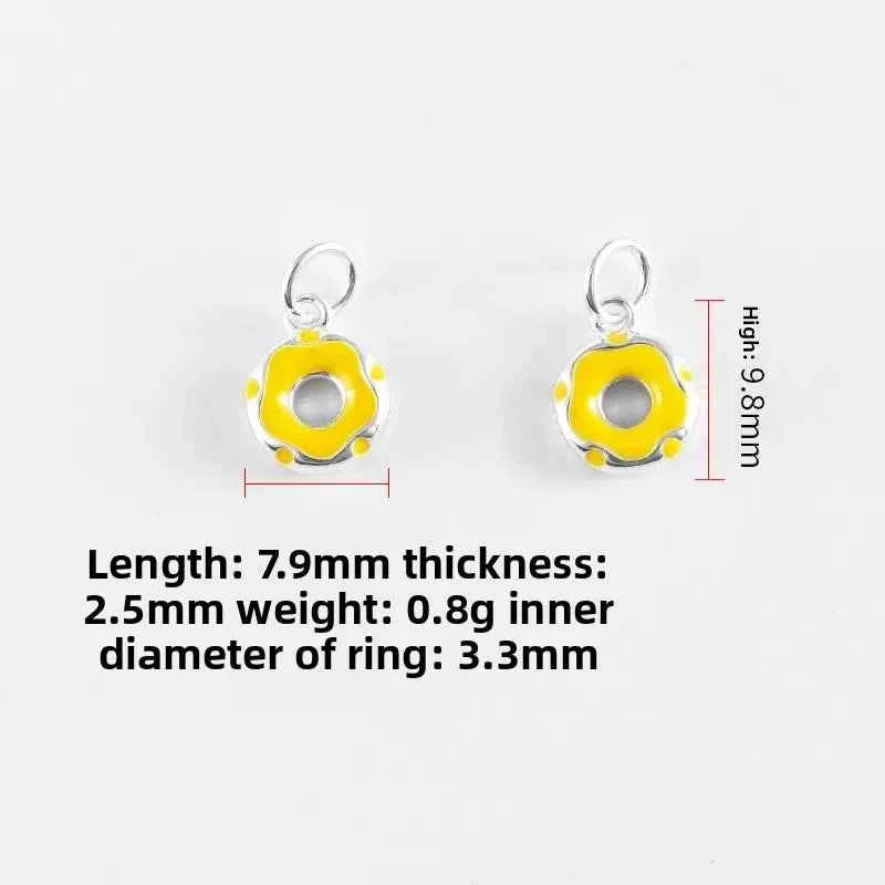MIORA 925 Sterling Silver Donut Charm