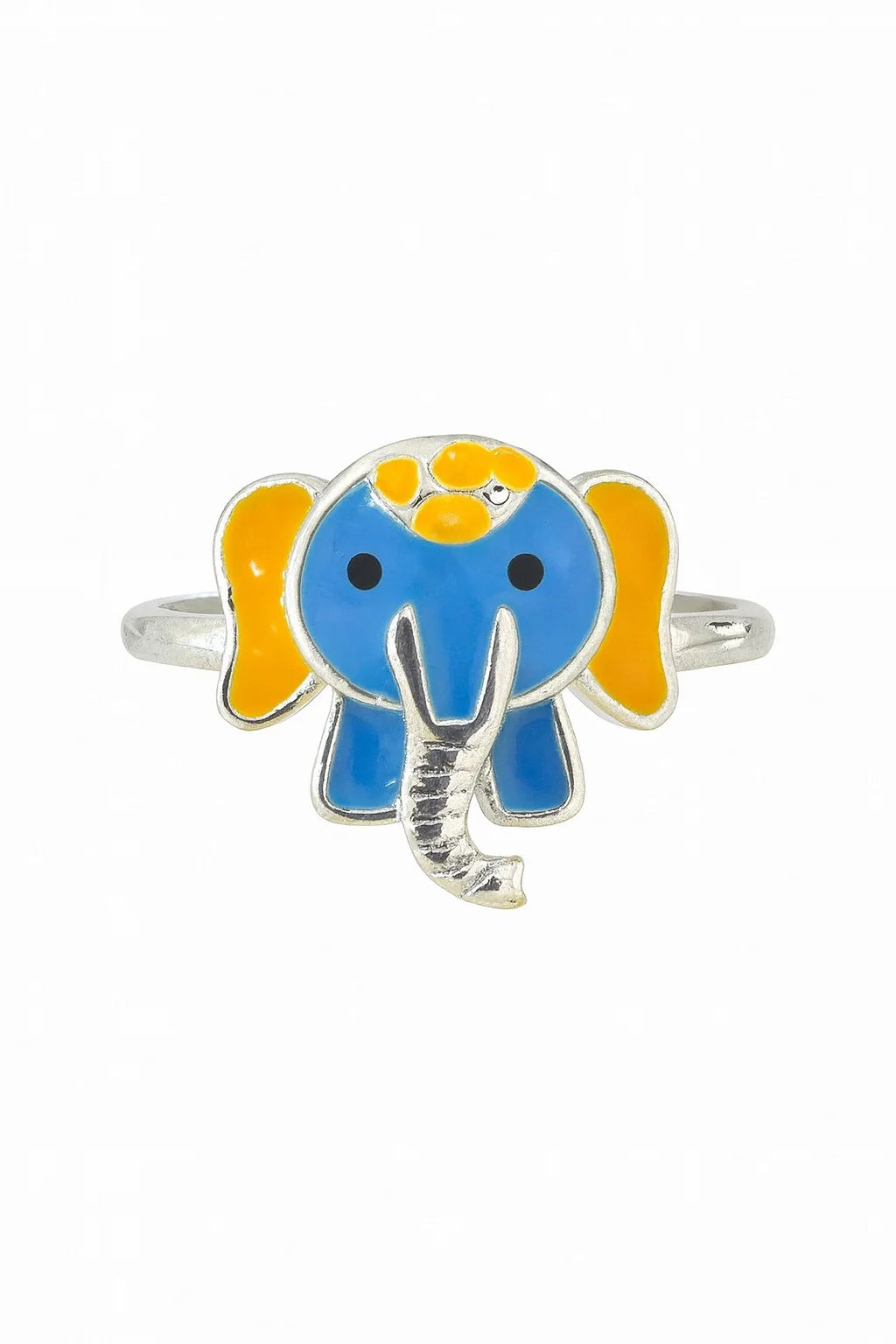 MIORA 925 Sterling Silver Elephant Enamel Ring