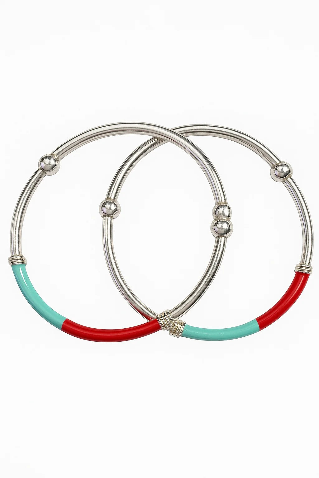 MIORA 925 Sterling Silver Enamel Kada
