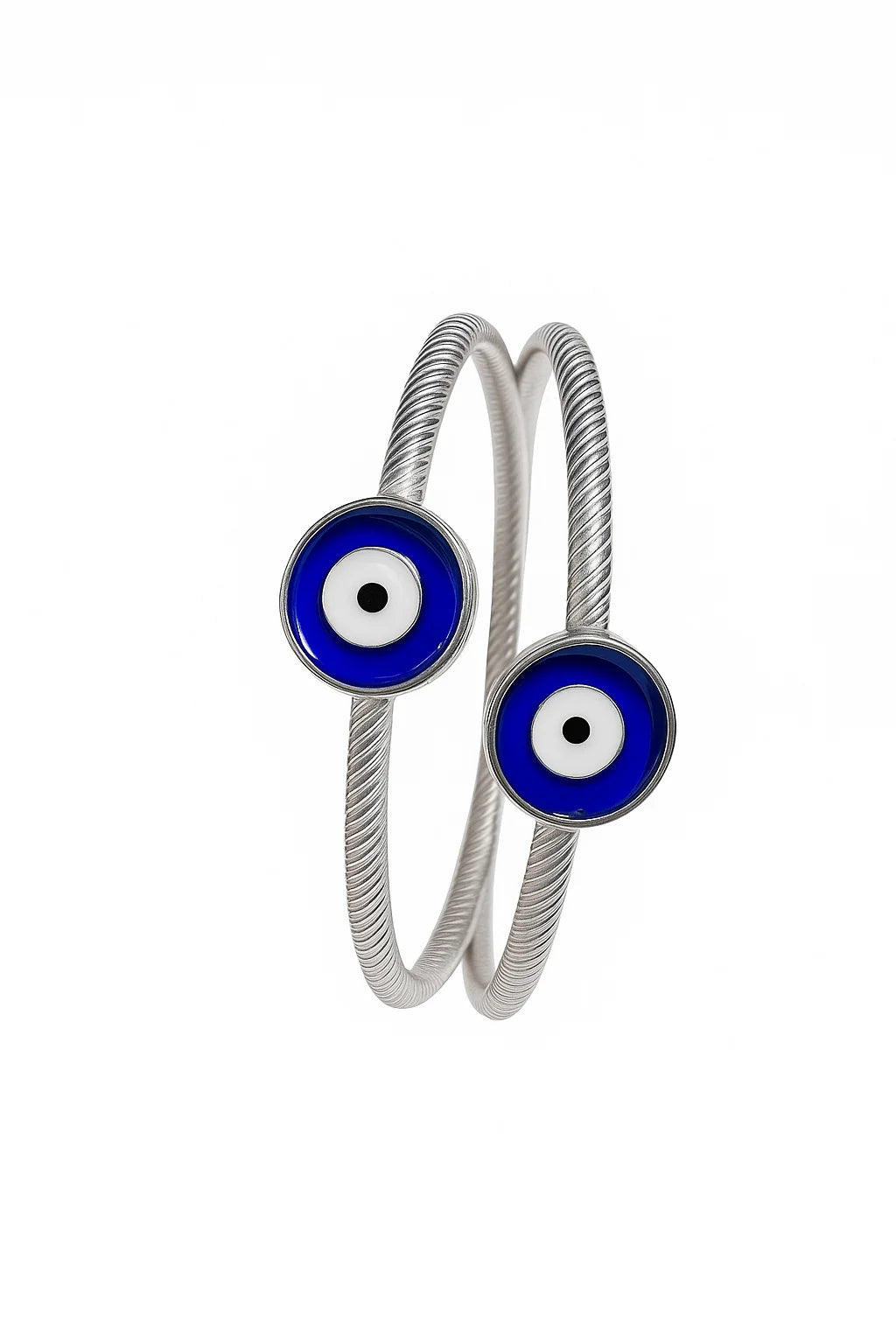 MIORA 925 Sterling Silver Evil Eye Kada