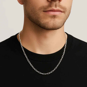 MIORA 925 Sterling Silver Fine Link Chain Necklace