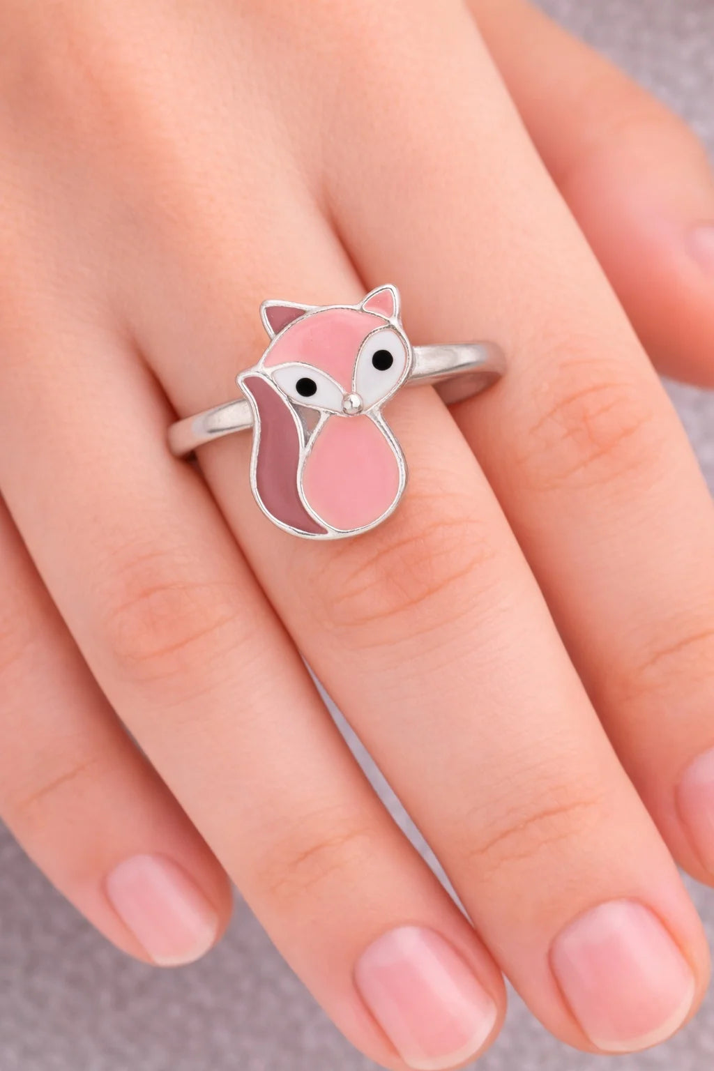 MIORA 925 Sterling Silver Fox Ring