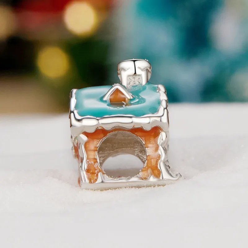 MIORA 925 Sterling Silver Glow-in-the-Dark House Bead