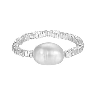 MIORA 925 Sterling Silver Hand-Made Pearl Bracelet
