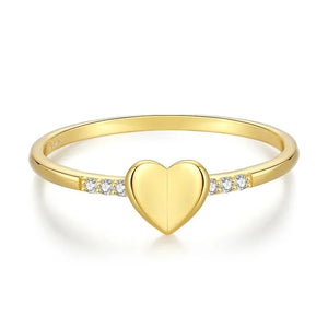 MIORA 925 Sterling Silver Heart-Love Zirconia Ring - image 2