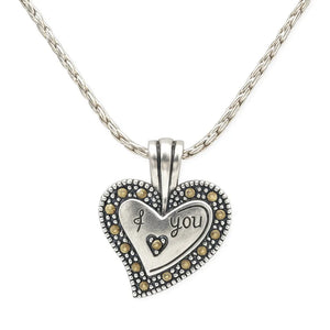 MIORA 925 Sterling Silver Heart Necklace