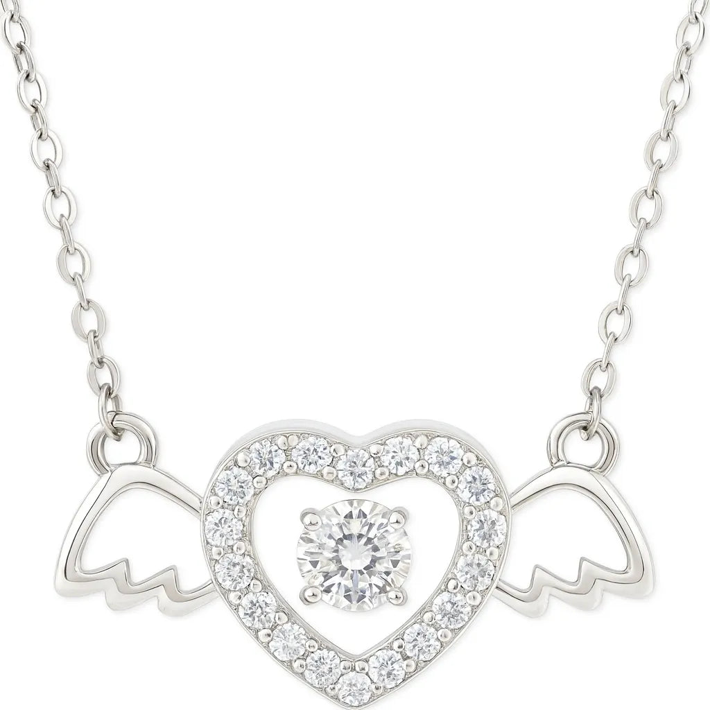 MIORA 925 Sterling Silver Heart Necklace