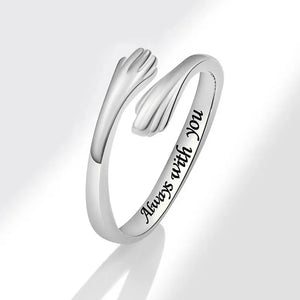 MIORA 925 Sterling Silver Hug Always Ring