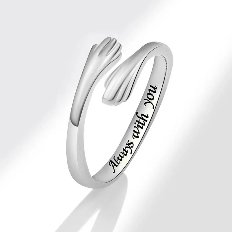 MIORA 925 Sterling Silver Hug Always Ring