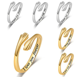 MIORA 925 Sterling Silver Hug Always Ring