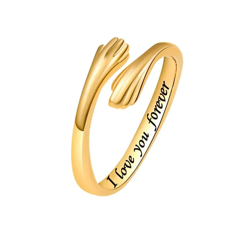 MIORA 925 Sterling Silver Hug Always Ring