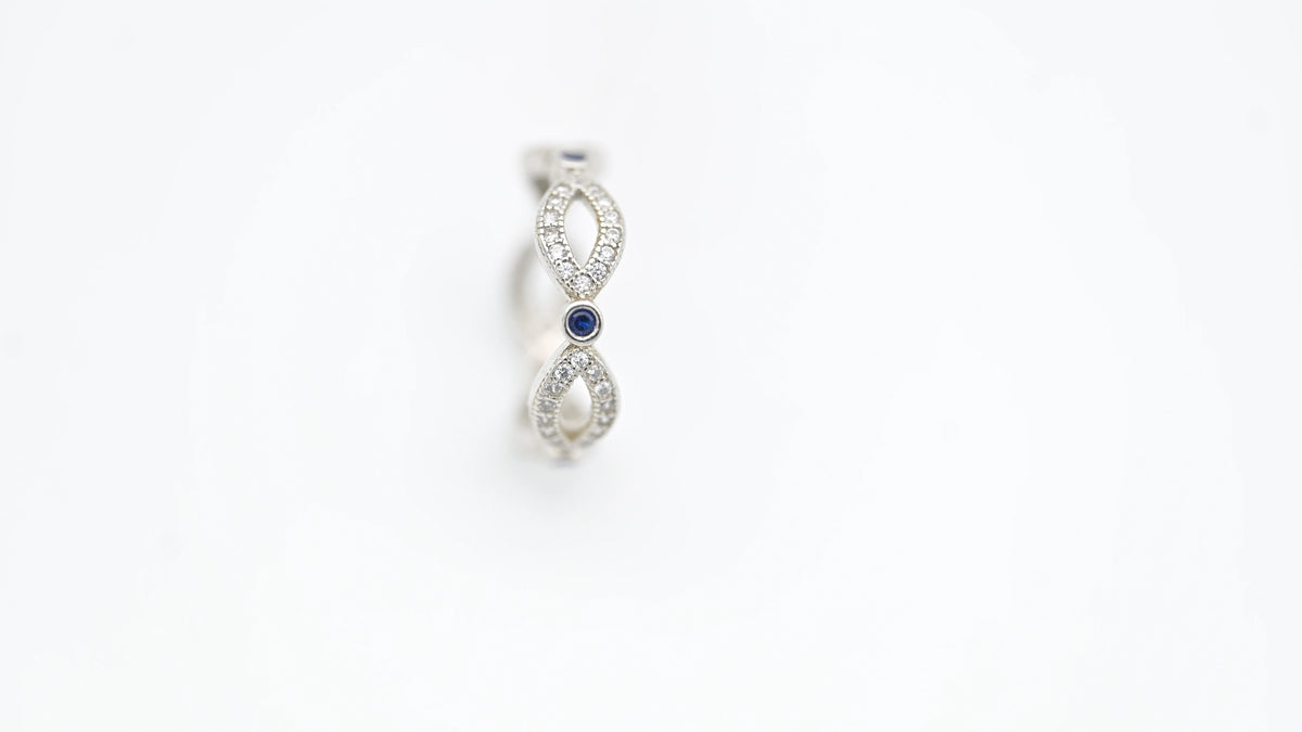 MIORA 925 Sterling Silver Infinity Zirconia Ring - image 3