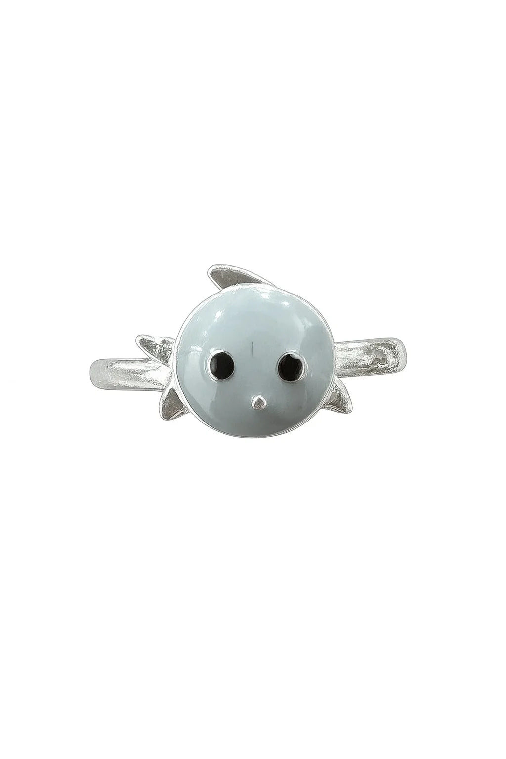 MIORA 925 Sterling Silver Kitty Enamel Ring
