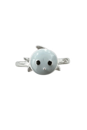 MIORA 925 Sterling Silver Kitty Enamel Ring