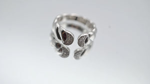 MIORA 925 Sterling Silver Leaf-Wrap Zirconia Ring - image 3