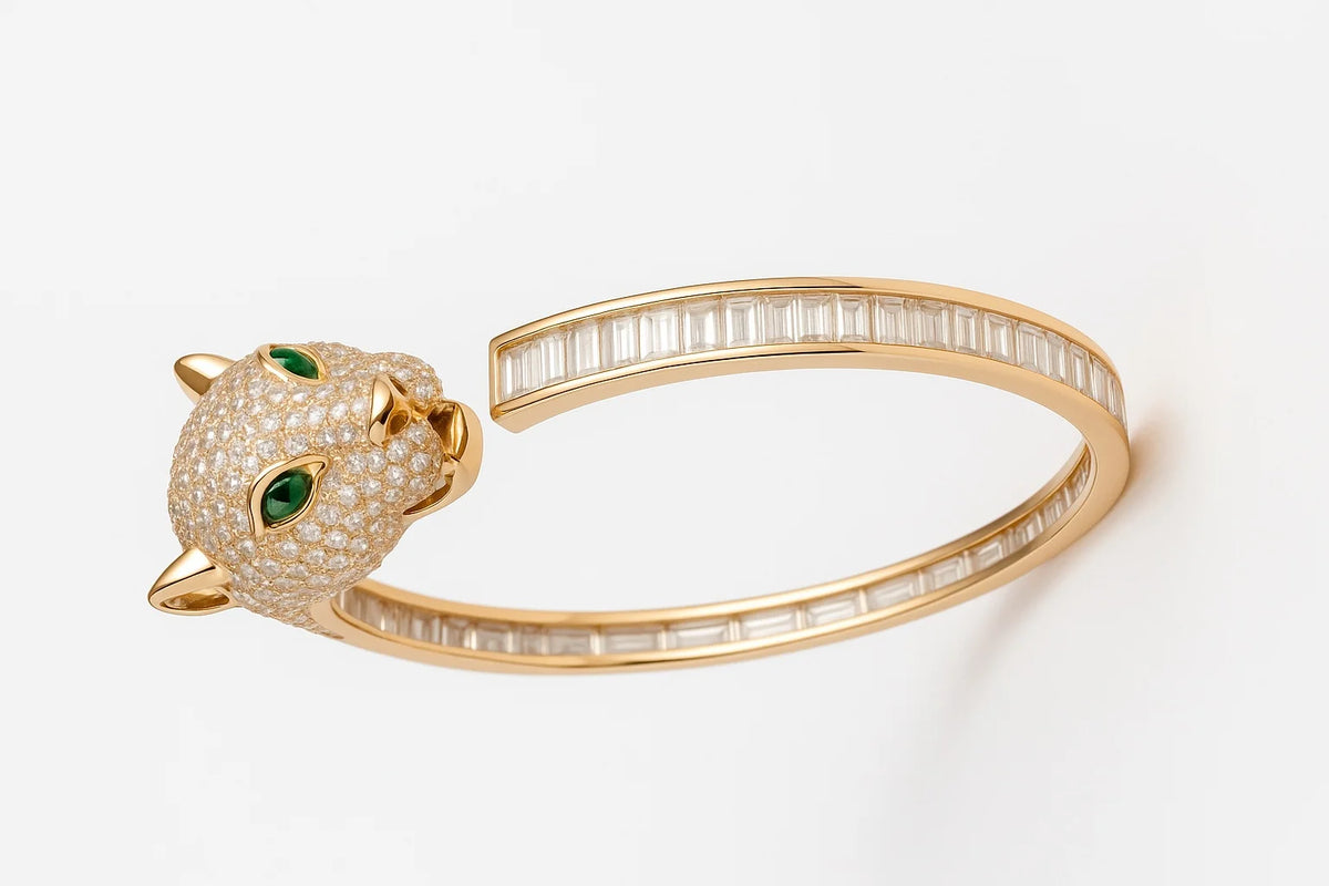 MIORA 925 Sterling Silver Leopard-Grace Zirconia Bracelet - image 3