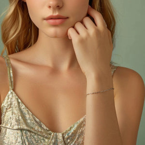 MIORA 925 Sterling Silver Link Chain Bracelet