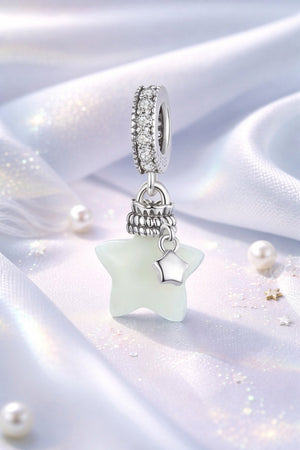 MIORA 925 Sterling Silver Luminous Star Charm