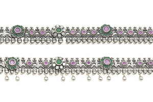 MIORA 925 Sterling Silver Luxmi Oxidised Anklet - image 3