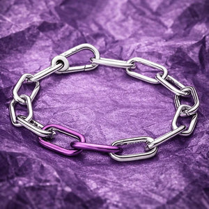 MIORA 925 Sterling Silver Medallion Charm Bracelet