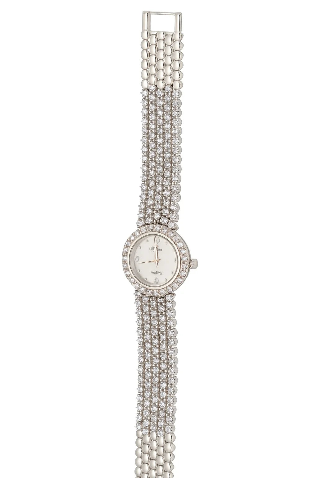 MIORA 925 Sterling Silver Meenakshi-Watch Zirconia Bracelet - image 3