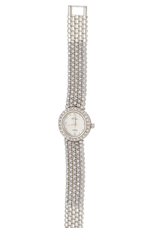 MIORA 925 Sterling Silver Meenakshi-Watch Zirconia Bracelet - image 3