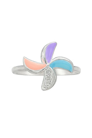 MIORA 925 Sterling Silver Multicolour Star Ring