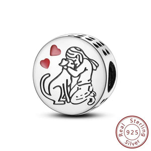 MIORA 925 Sterling Silver Pet Love Bead