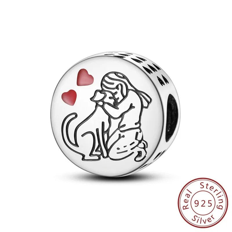 MIORA 925 Sterling Silver Pet Love Bead