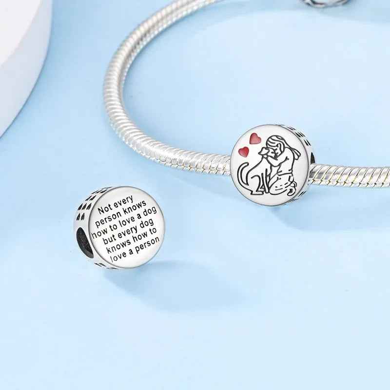 MIORA 925 Sterling Silver Pet Love Bead
