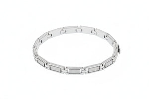 MIORA 925 Sterling Silver Rectangular Bracelet