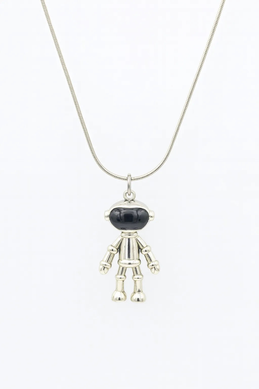 MIORA 925 Sterling Silver Robot Necklace