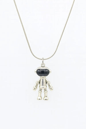 MIORA 925 Sterling Silver Robot Necklace