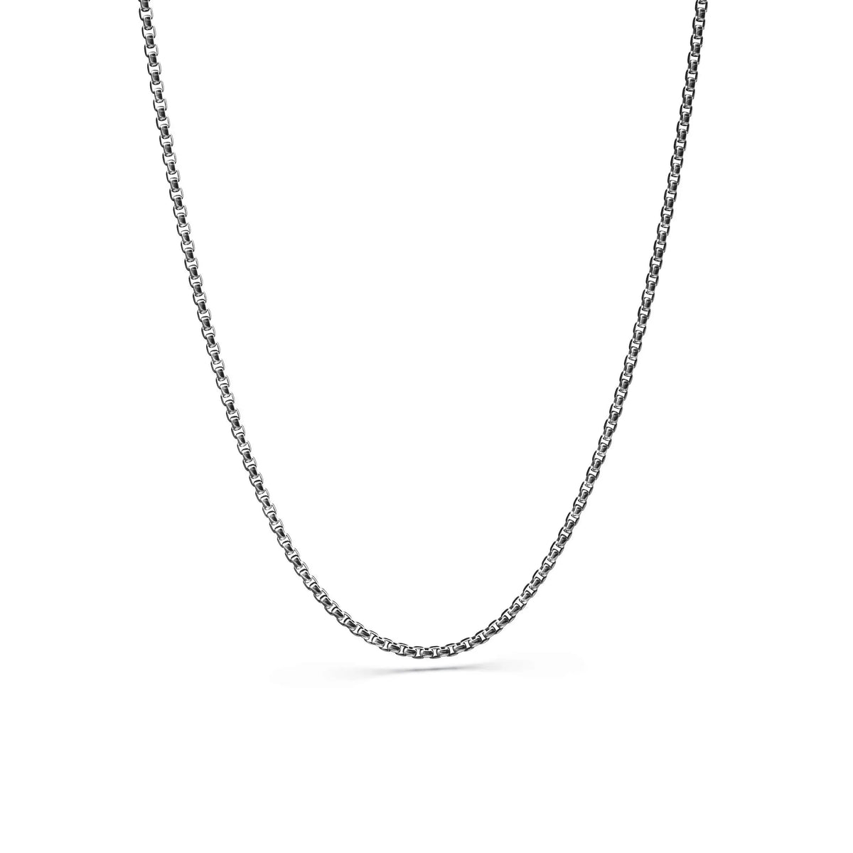 MIORA 925 Sterling Silver Round Box Chain