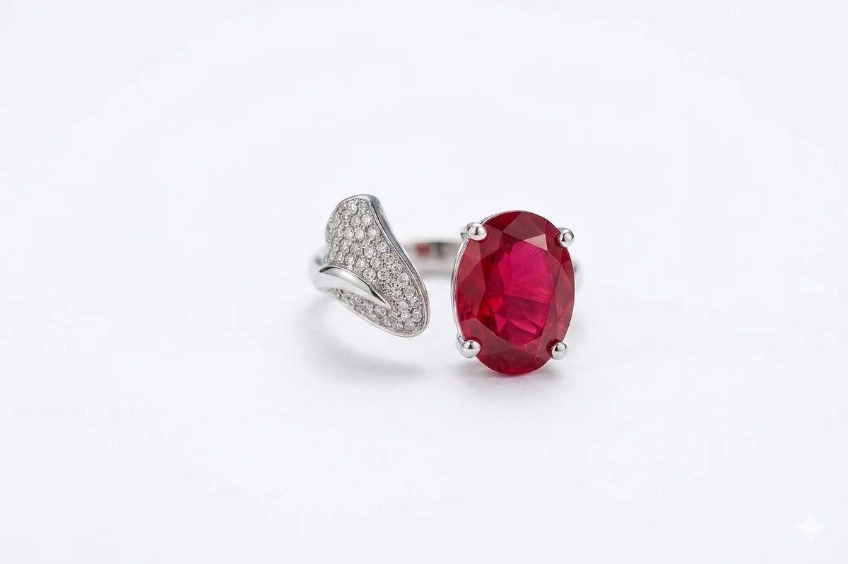 MIORA 925 Sterling Silver Ruby-Radiance Zirconia Ring - image 3