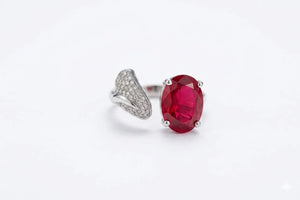 MIORA 925 Sterling Silver Ruby-Radiance Zirconia Ring - image 3