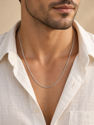MIORA 925 Sterling Silver Serpent Chain