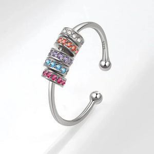 MIORA 925 Sterling Silver Spinner Bead Ring - main image