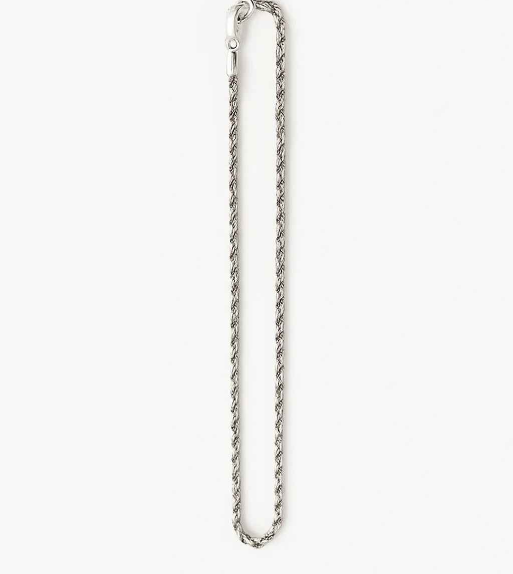 MIORA 925 Sterling Silver Spiral Rope Chain