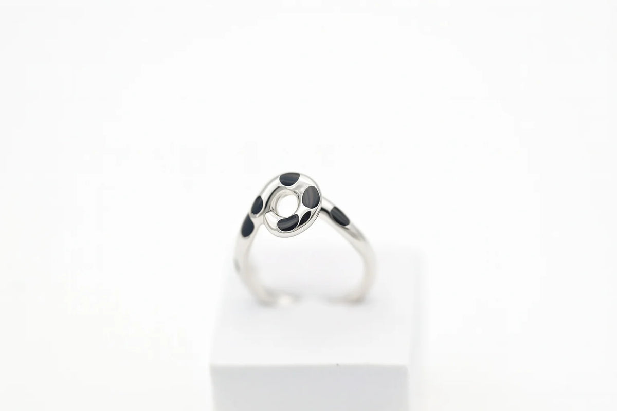 MIORA 925 Sterling Silver Swirl Loop Ring - image 2
